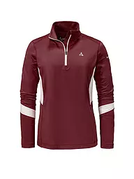 SCHÖFFEL | Damen Funktions Zipshirt Lenggries L | Rouge foncé
