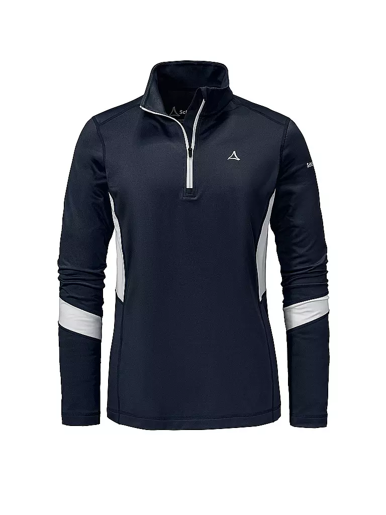 SCHÖFFEL | Damen Funktions Zipshirt Lenggries L | Bleu foncé