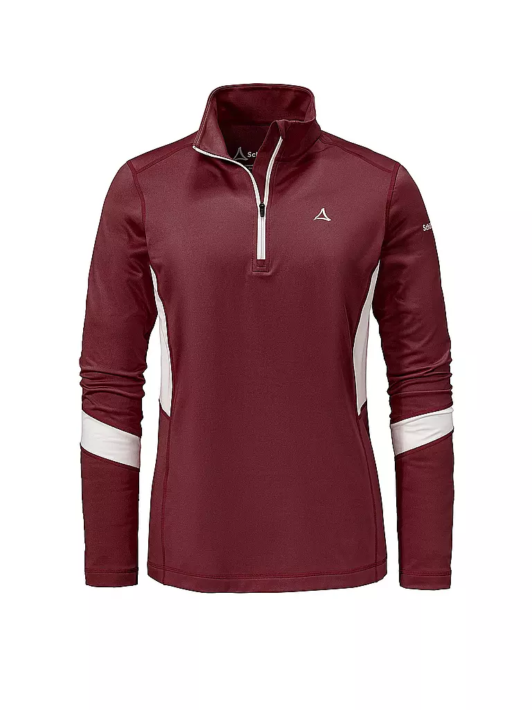 SCHÖFFEL | Damen Funktions Zipshirt Lenggries L | Rouge foncé