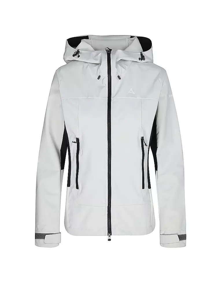 SCHÖFFEL | Damen Softshelljacke Blaueis Hoodie | Blanc
