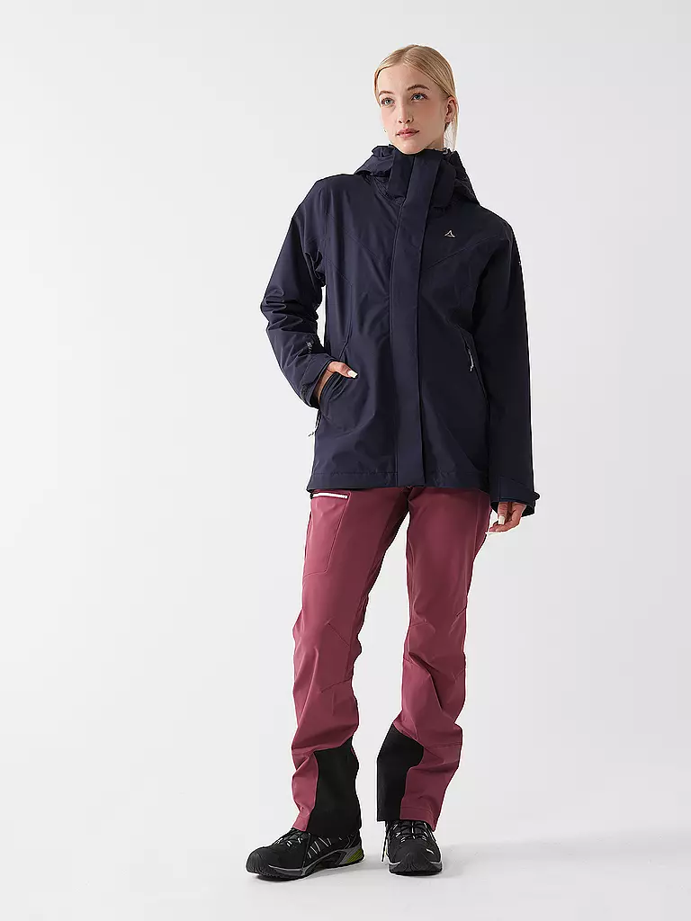 SCHÖFFEL | Damen Wanderjacke Tamina 3in1 Hoodie | Bleu foncé