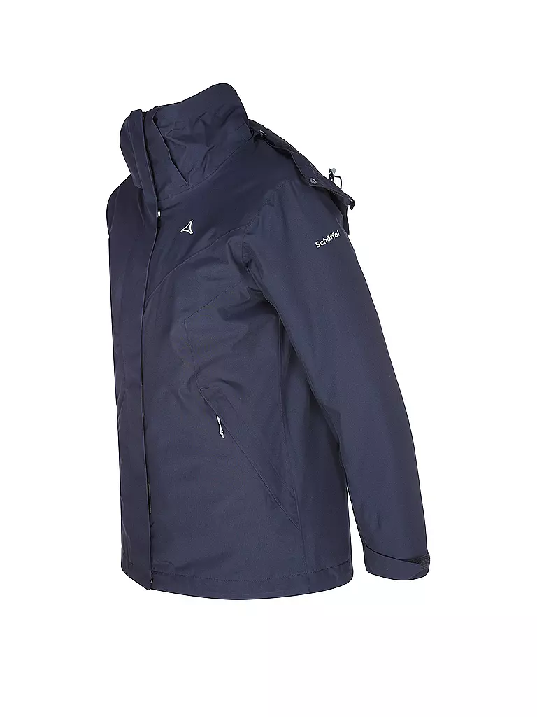 SCHÖFFEL | Damen Wanderjacke Tamina 3in1 Hoodie | Bleu foncé
