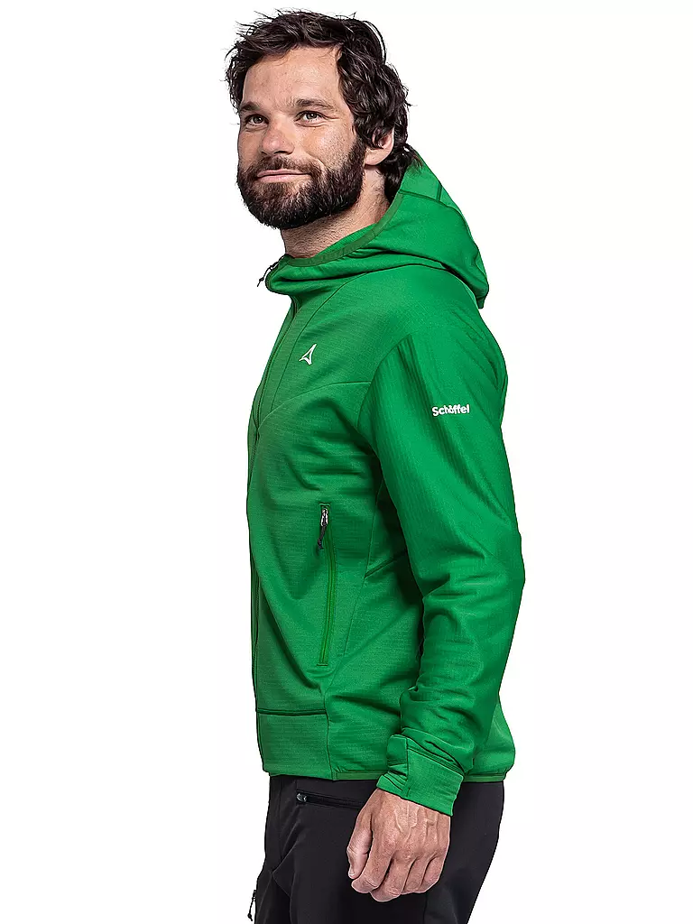 SCHÖFFEL | Herren Fleecejacke Style Blaueis Hoodie | Vert