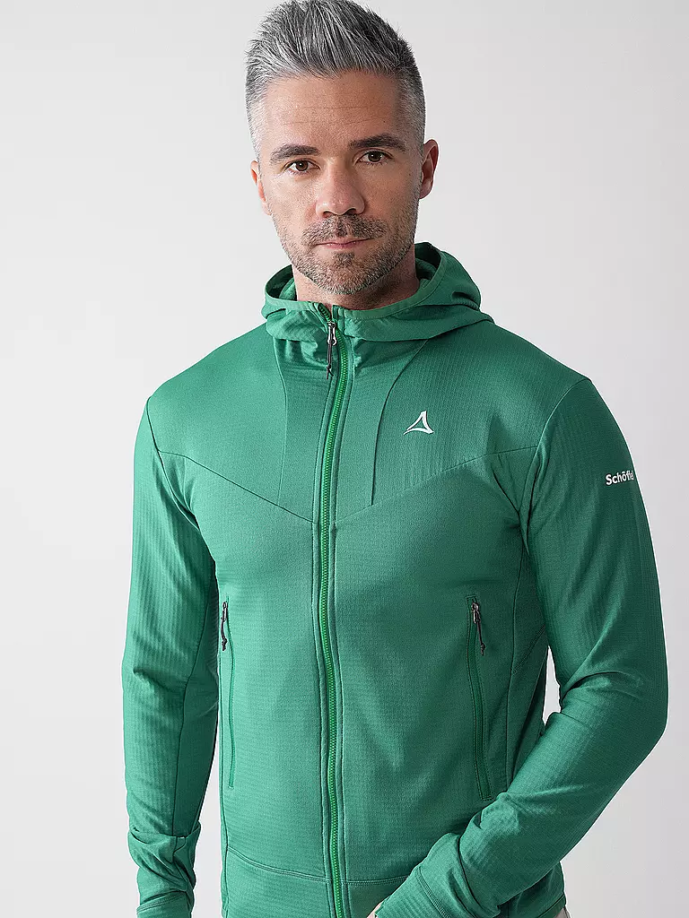 SCHÖFFEL | Herren Fleecejacke Style Blaueis Hoodie | Vert