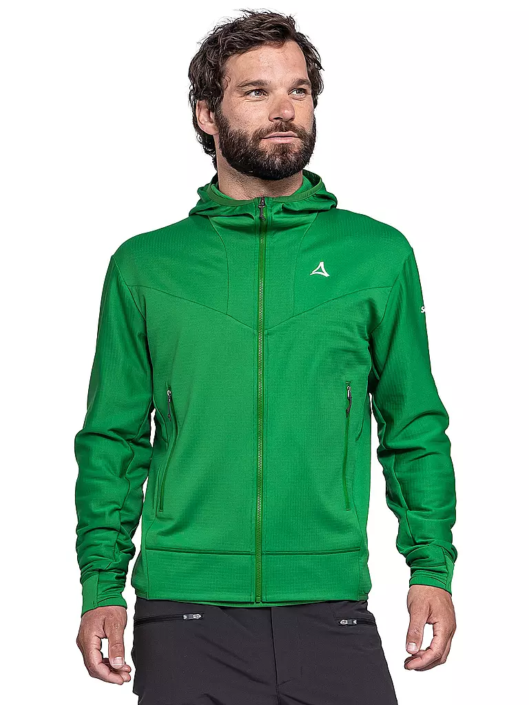 SCHÖFFEL | Herren Fleecejacke Style Blaueis Hoodie | Vert