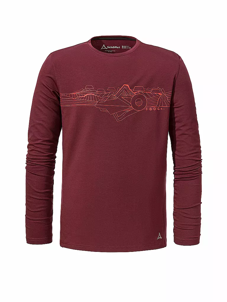 SCHÖFFEL | Herren Funktionsshirt Tenzel | Rouge foncé