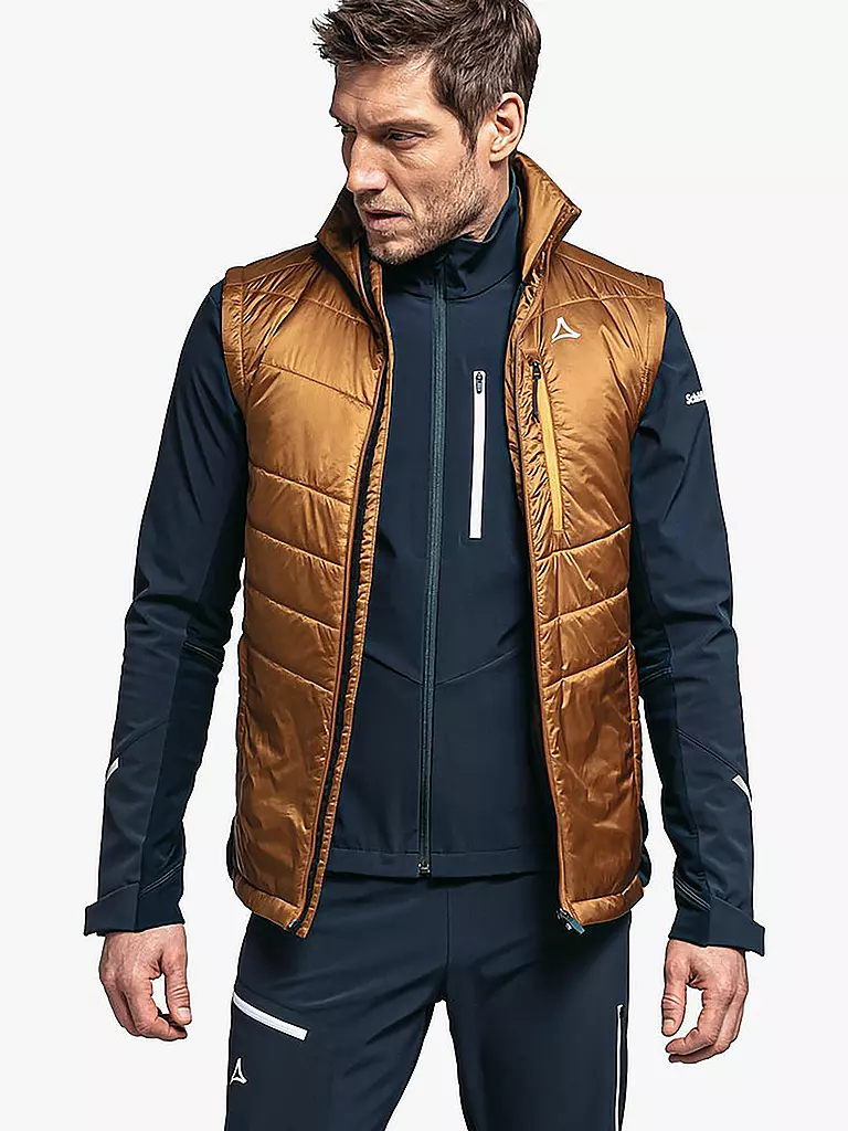 SCHÖFFEL | Herren Hybridweste Stams L | Orange