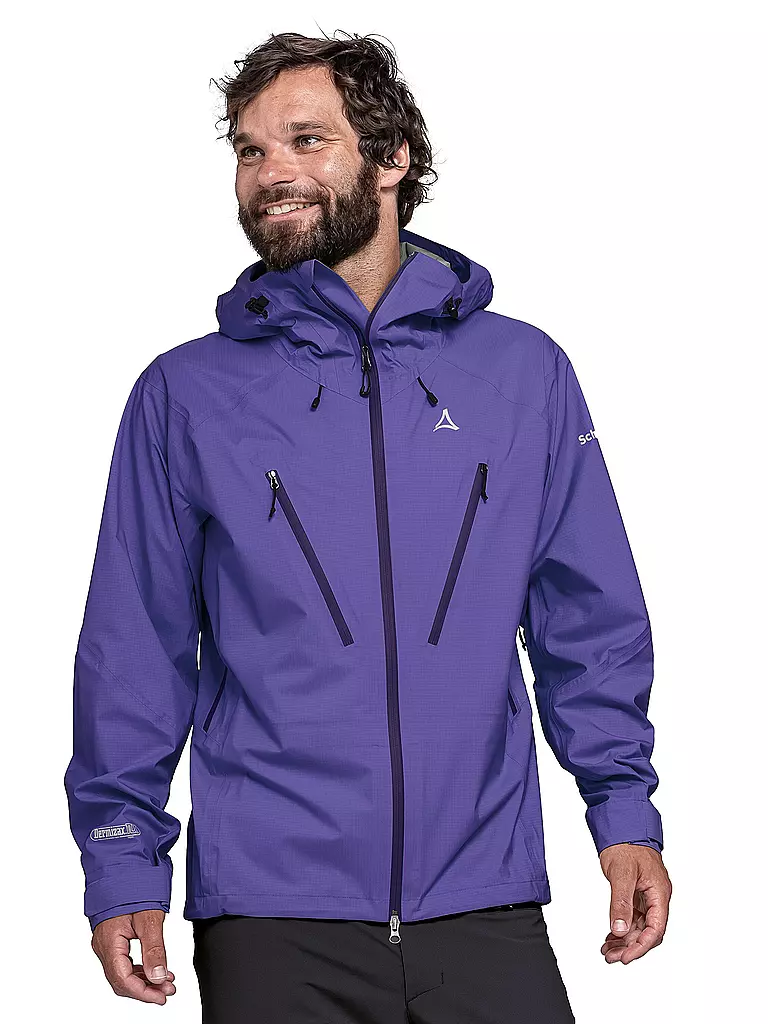 SCHÖFFEL | Herren Wanderjacke Style Blaueis 3L Hoodie | Lilas