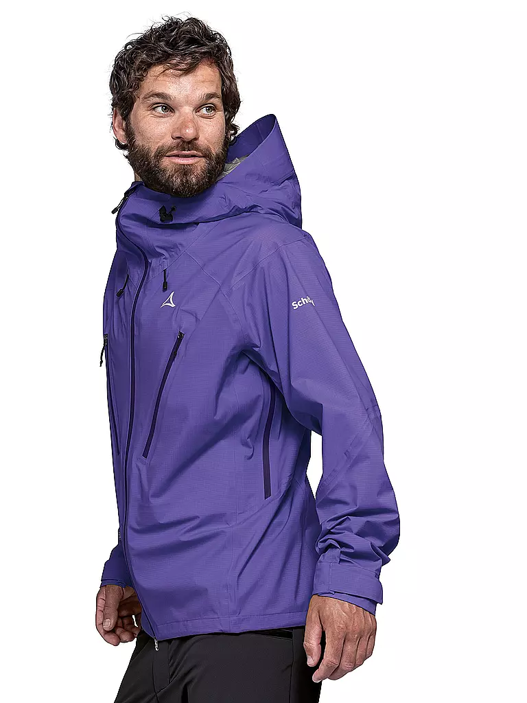 SCHÖFFEL | Herren Wanderjacke Style Blaueis 3L Hoodie | Lilas