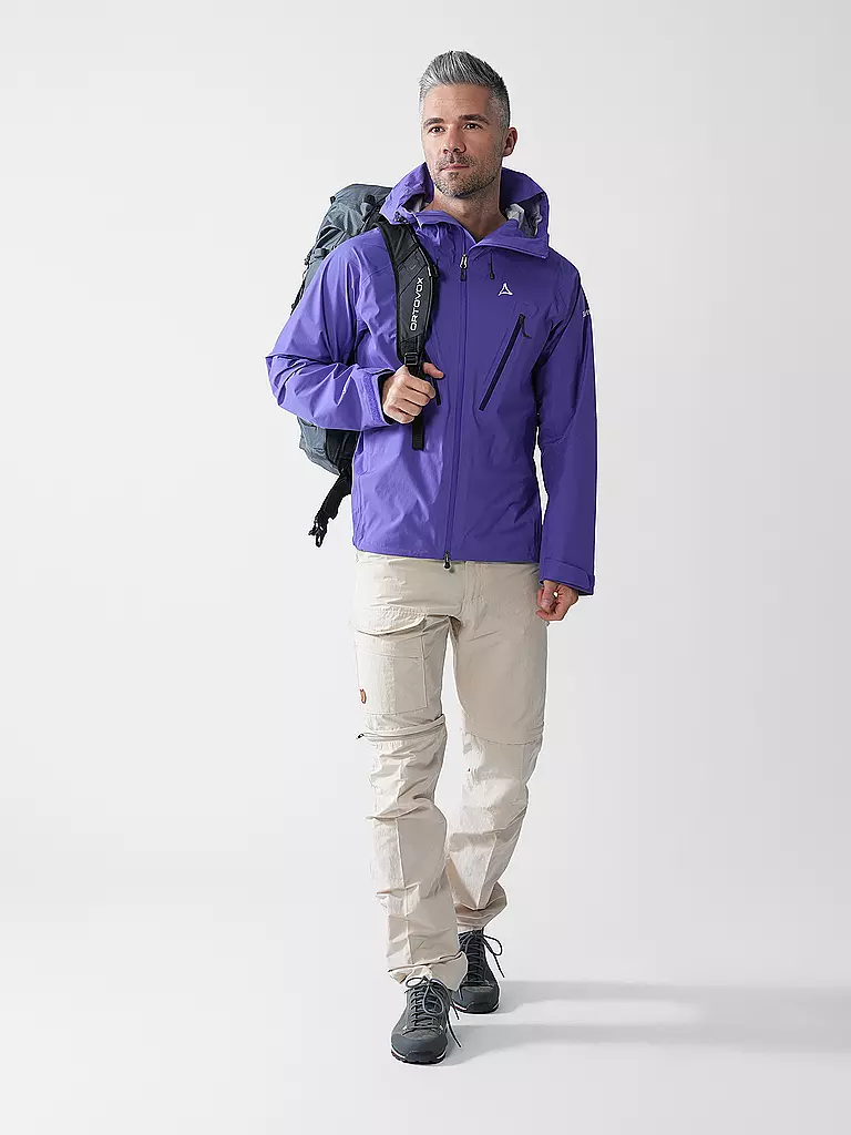 SCHÖFFEL | Herren Wanderjacke Style Blaueis 3L Hoodie | Lilas