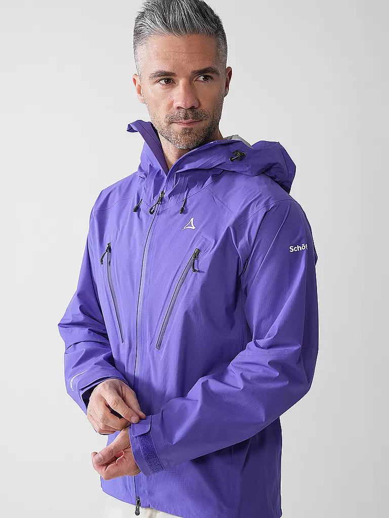 SCHÖFFEL | Herren Wanderjacke Style Blaueis 3L Hoodie | Lilas