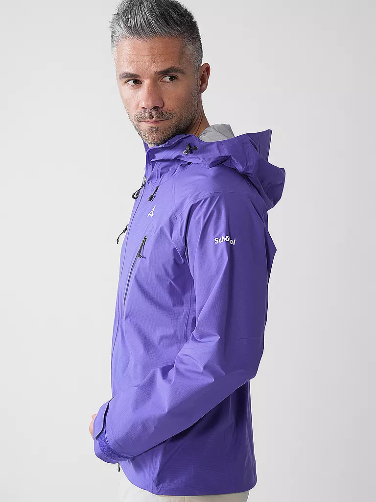 SCHÖFFEL | Herren Wanderjacke Style Blaueis 3L Hoodie | Lilas