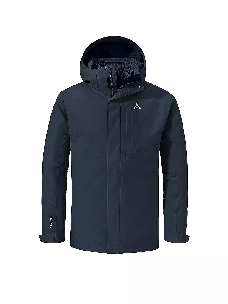 SCHÖFFEL | Herren Wanderjacke Tamina 3in1 Hoodie | Bleu foncé