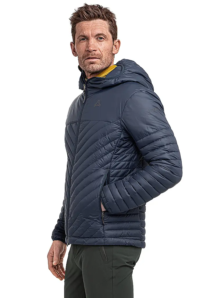 SCHÖFFEL | Isojacke Cascata Down Hoodie pour homme | Bleu foncé
