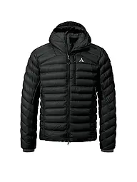 SCHÖFFEL | Isojacke Silvretta Down Hoodie pour hommes | Noir