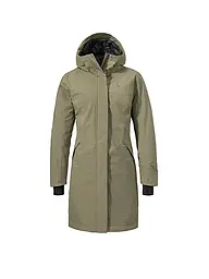 SCHÖFFEL | Manteau d'hiver pour femme Style Gregale à capuche | Olive