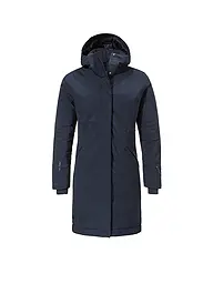 SCHÖFFEL | Manteau d'hiver pour femme Style Gregale à capuche | Bleu foncé