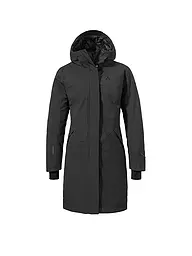 SCHÖFFEL | Manteau d'hiver pour femme Style Gregale à capuche | Noir