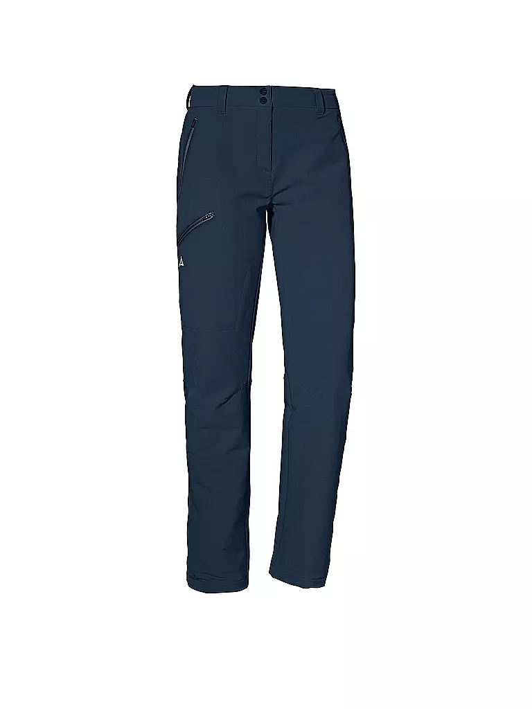 SCHÖFFEL | Pantalon de randonnée chaud Ascona L pour femmes | Bleu foncé