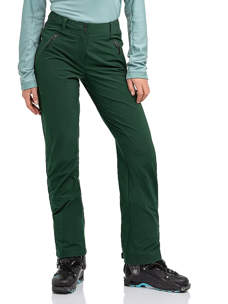 SCHÖFFEL | Pantalon de randonnée softshell pour femmes Milagle | Vert foncé