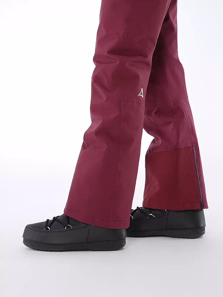 SCHÖFFEL | Pantalon de ski femme Weissach L | Rouge foncé