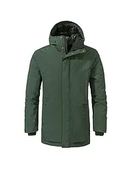 SCHÖFFEL | Parka d'hiver isolé Crivat 2L à capuche pour homme | Vert foncé