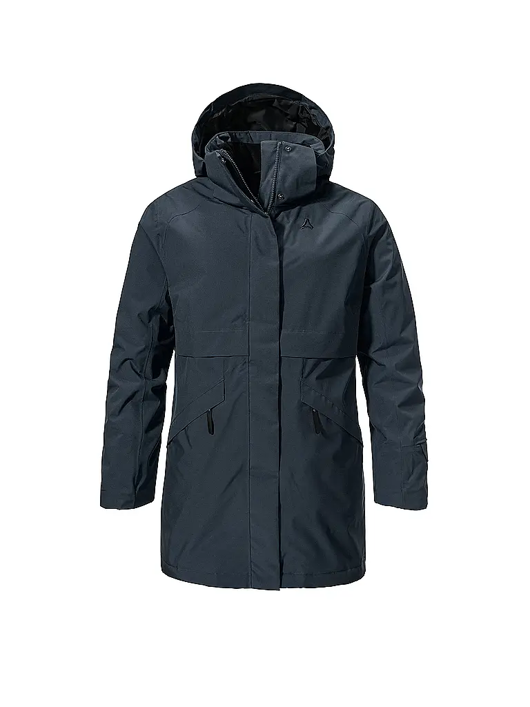 SCHÖFFEL | Parka d'hiver pour femme Malkay à capuche | Bleu foncé