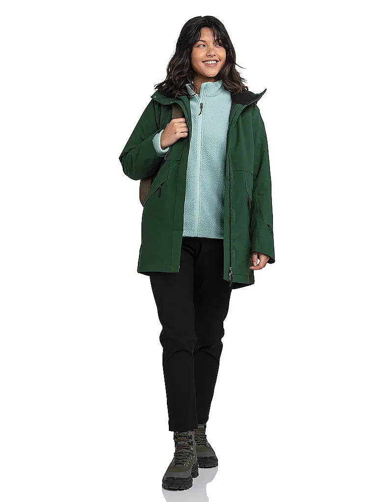 SCHÖFFEL | Parka d'hiver pour femme Malkay à capuche | Vert foncé