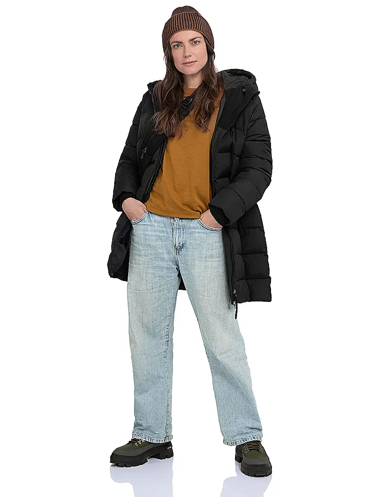 SCHÖFFEL | Parka d'hiver pour femme Style Boslix à capuche | Noir