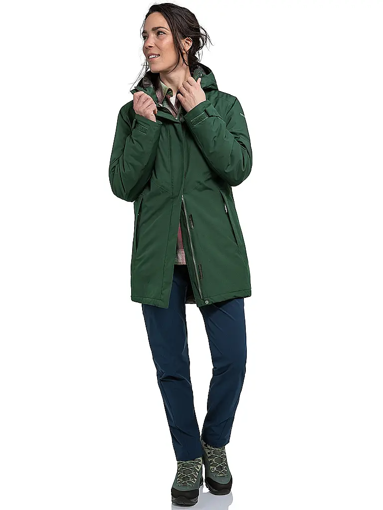 SCHÖFFEL | Parka d'hiver pour femmes Style Froda 2L | Vert foncé