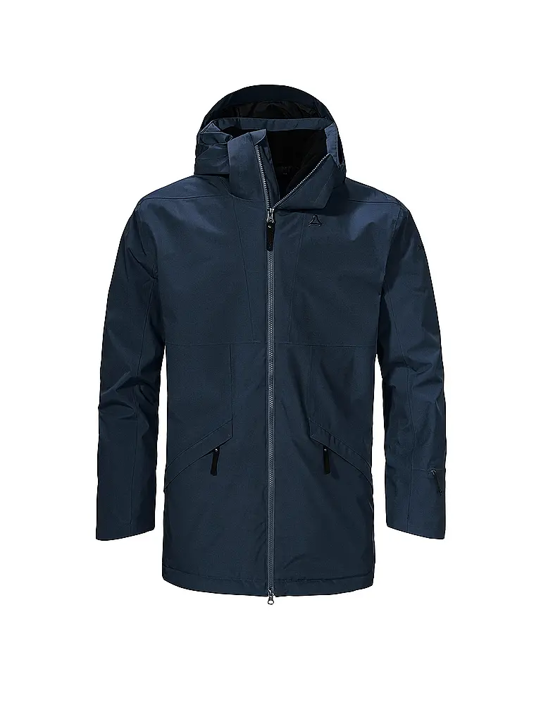 SCHÖFFEL | Parka d'hiver pour homme Malkay à capuche | Bleu foncé