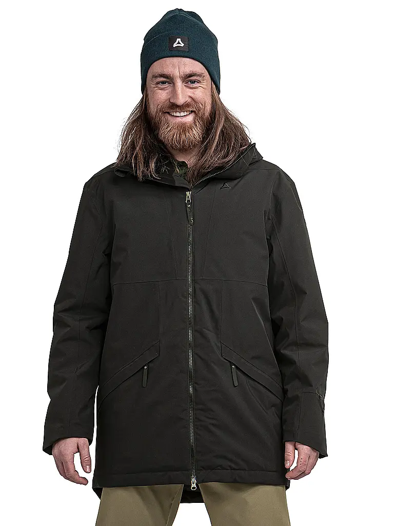 SCHÖFFEL | Parka d'hiver pour homme Malkay à capuche | Noir
