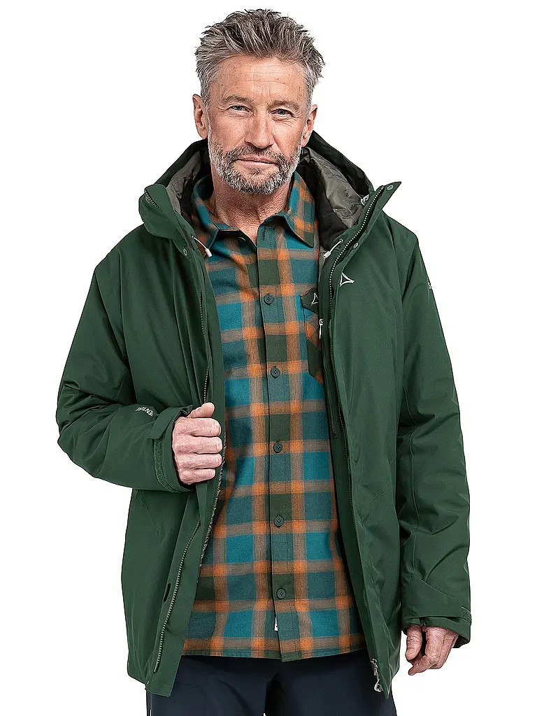 SCHÖFFEL | Parka d'hiver pour homme Style Froda | Vert foncé