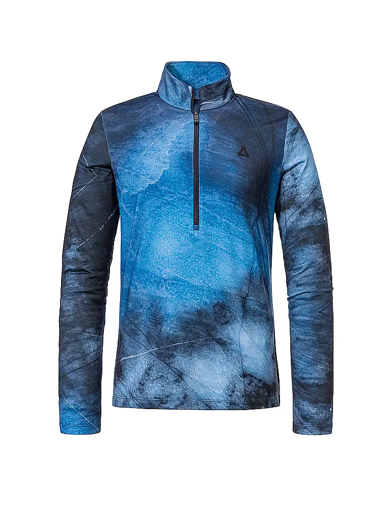 SCHÖFFEL | Sous-pull zippé femme Schöffel x Tom Hegen | Bleu foncé