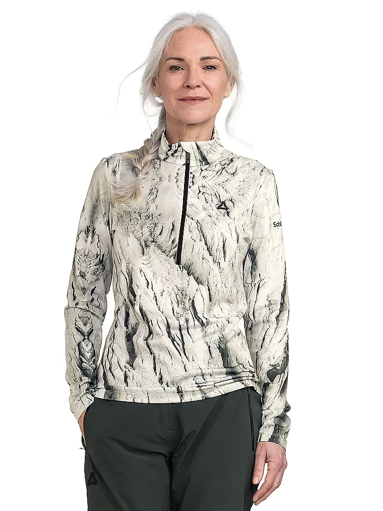 SCHÖFFEL | Sous-pull zippé femme Schöffel x Tom Hegen | Blanc