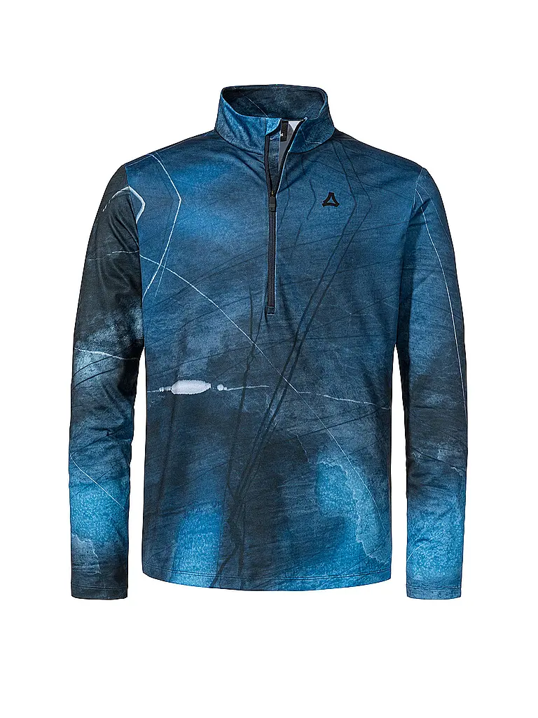 SCHÖFFEL | Sous-pull zippé homme Schöffel x Tom Hegen | Bleu foncé