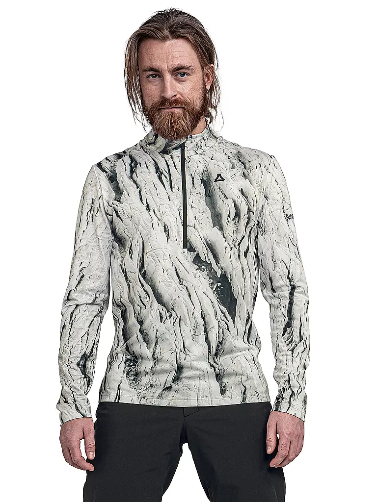 SCHÖFFEL | Sous-pull zippé homme Schöffel x Tom Hegen | Blanc