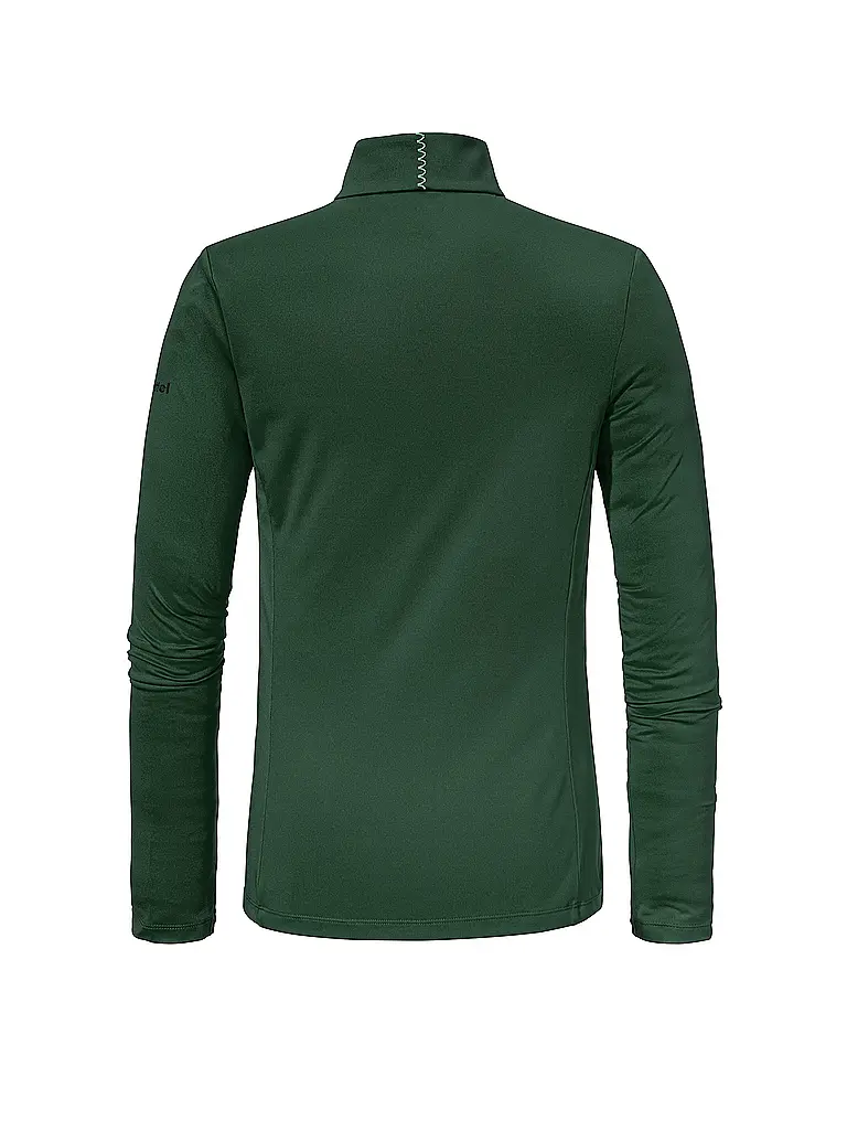SCHÖFFEL | Sous-pull zippé pour femme Style Pin | Vert foncé