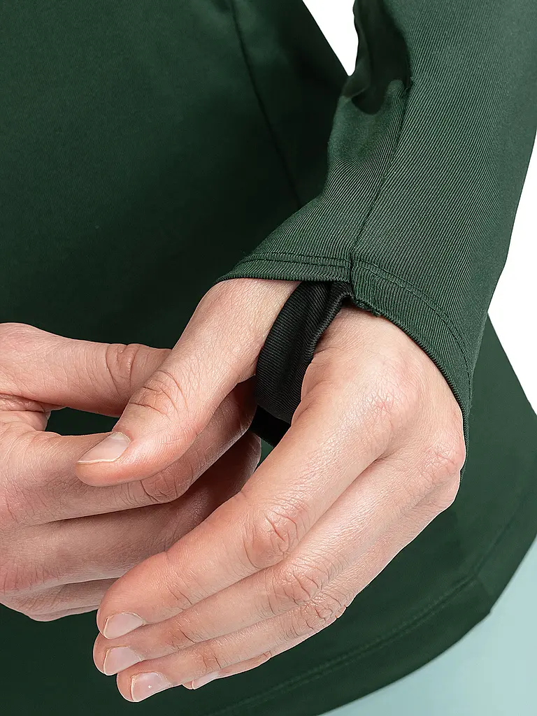 SCHÖFFEL | Sous-pull zippé pour femme Style Pin | Vert foncé
