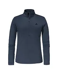 SCHÖFFEL | Sous-pull zippé pour femme Style Pin | Bleu foncé