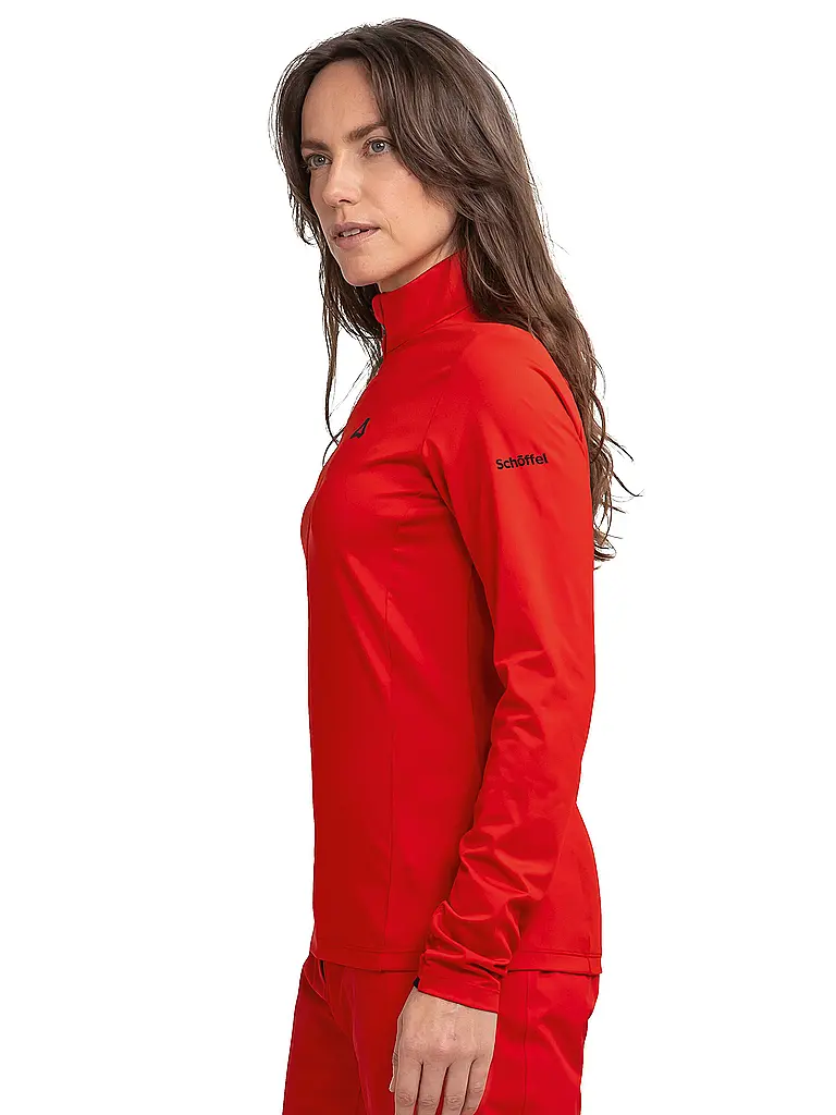 SCHÖFFEL | Sous-pull zippé pour femme Style Pine | Rouge