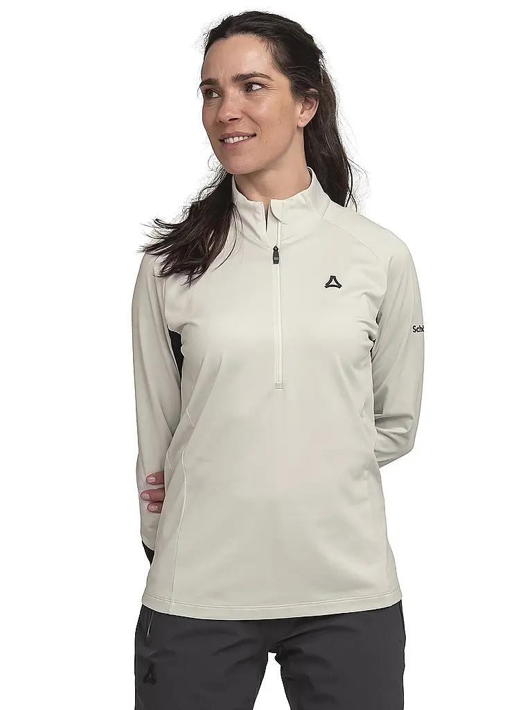 SCHÖFFEL | Sous-pull zippé pour femme Style Safoon | Crème