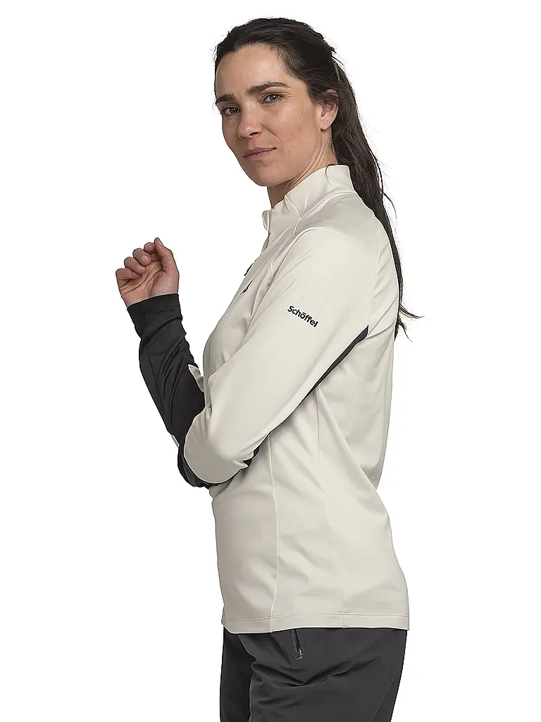 SCHÖFFEL | Sous-pull zippé pour femme Style Safoon | Crème