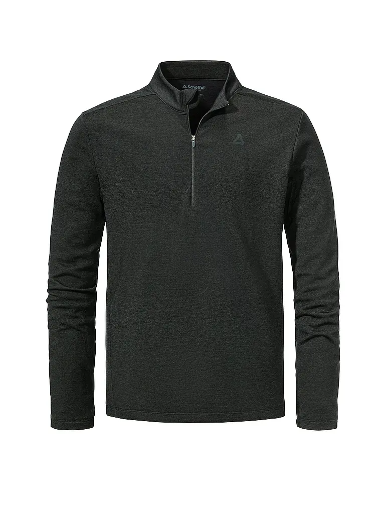 SCHÖFFEL | Sous-pull zippé pour homme Style Canyfer | Noir