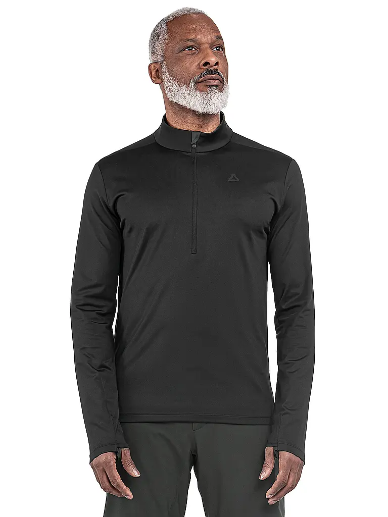 SCHÖFFEL | Sous-pull zippé pour homme Style Pine | Noir