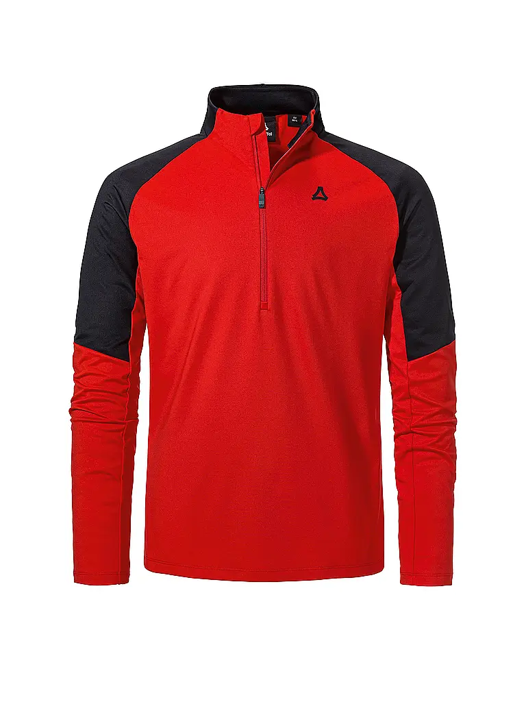 SCHÖFFEL | Sous-pull zippé pour homme Style Safoon | Rouge