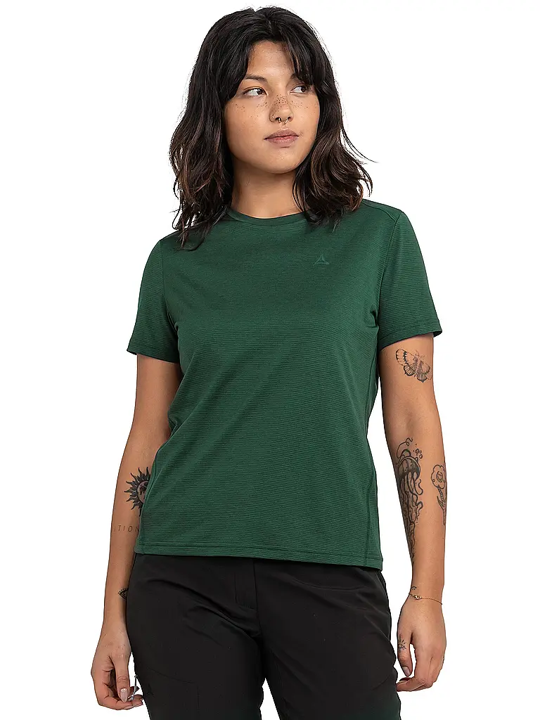 SCHÖFFEL | T-shirt de sport femme Tauron L | Vert foncé