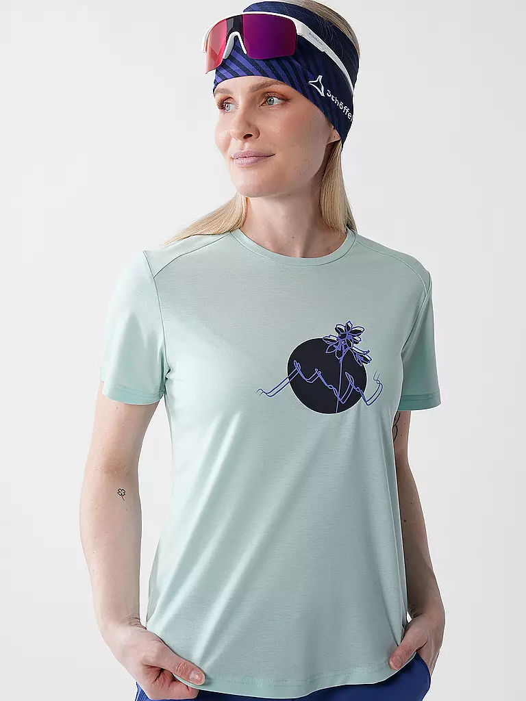 SCHÖFFEL | T-shirt de sport Haberspitz L pour femmes | Vert clair