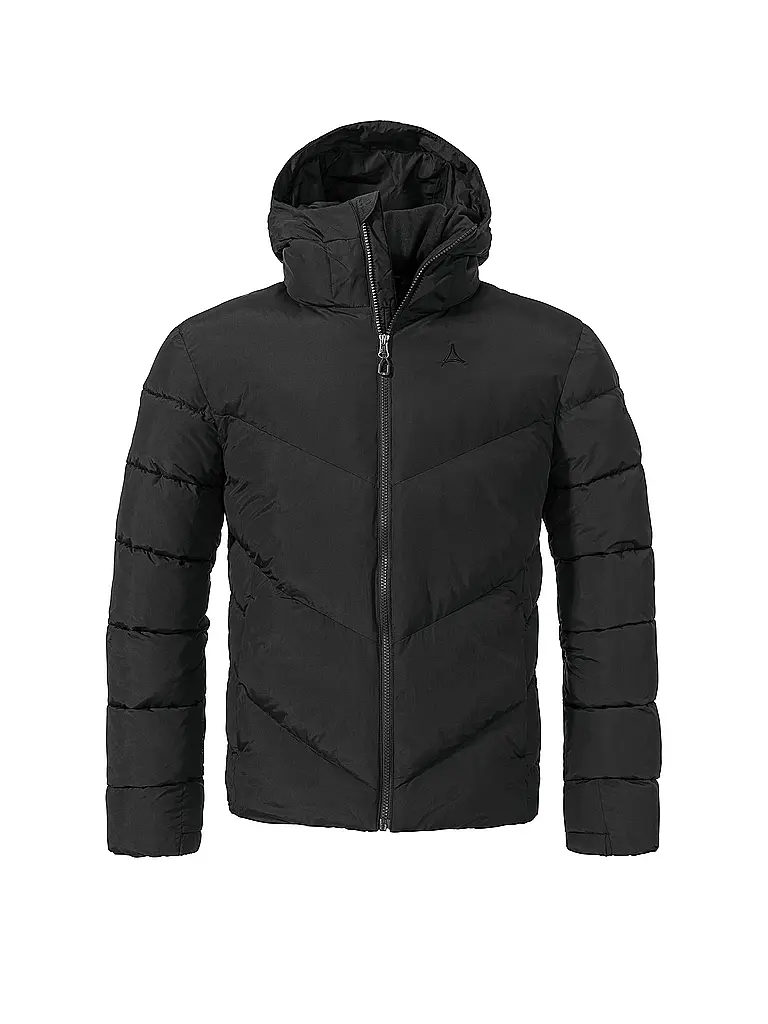 SCHÖFFEL | Veste d'hiver pour homme Style Lodos à capuche isolée | Noir