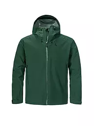 SCHÖFFEL | Veste de randonnée homme Cascata 3L à capuche | Vert foncé